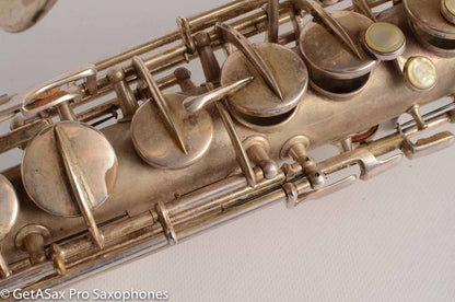 Conn New Wonder II Alto 177k “Chu Berry” Original Silver Plate Needs OH