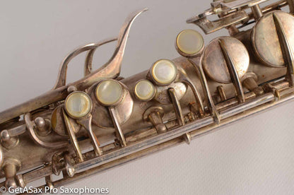 Conn New Wonder II Alto 177k “Chu Berry” Original Silver Plate Needs OH