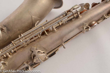 Conn New Wonder II Alto 177k “Chu Berry” Original Silver Plate Needs OH
