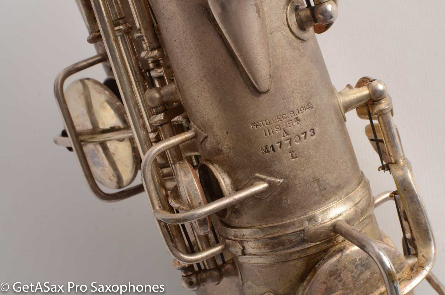 Conn New Wonder II Alto 177k “Chu Berry” Original Silver Plate Needs OH