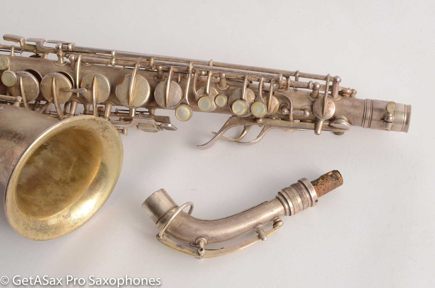 Conn New Wonder II Alto 177k “Chu Berry” Original Silver Plate Needs OH