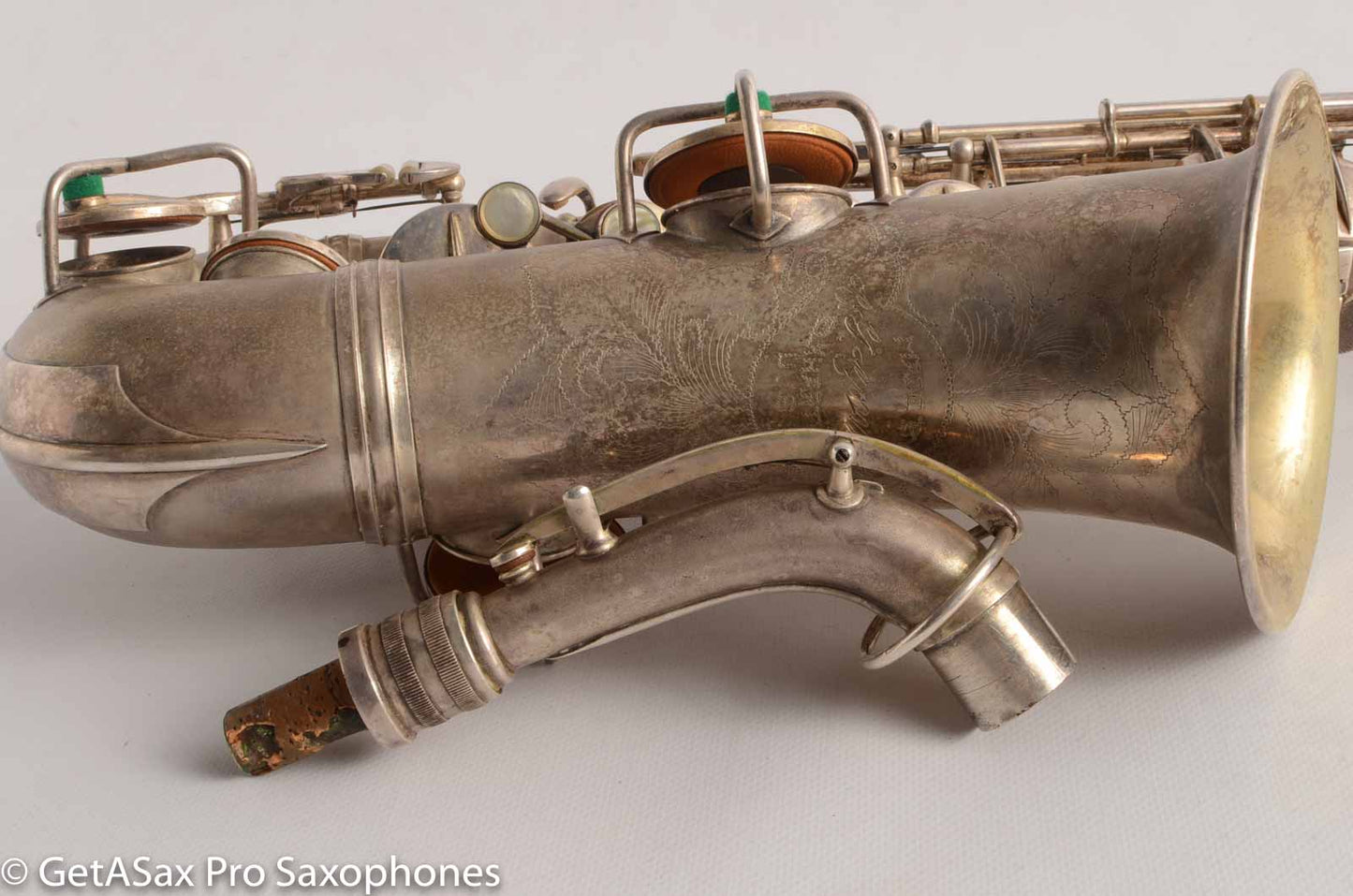 Conn New Wonder II Alto 177k “Chu Berry” Original Silver Plate Needs OH
