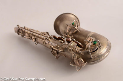 Conn New Wonder II Alto 177k “Chu Berry” Original Silver Plate Needs OH