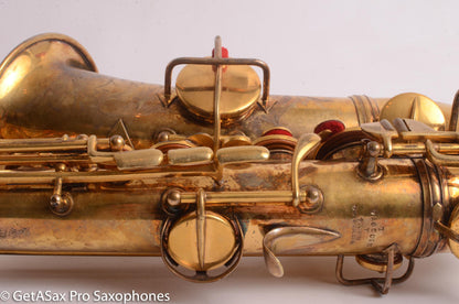 Conn New Wonder II Alto Burnished Gold with Portrait! Old Pads 203916