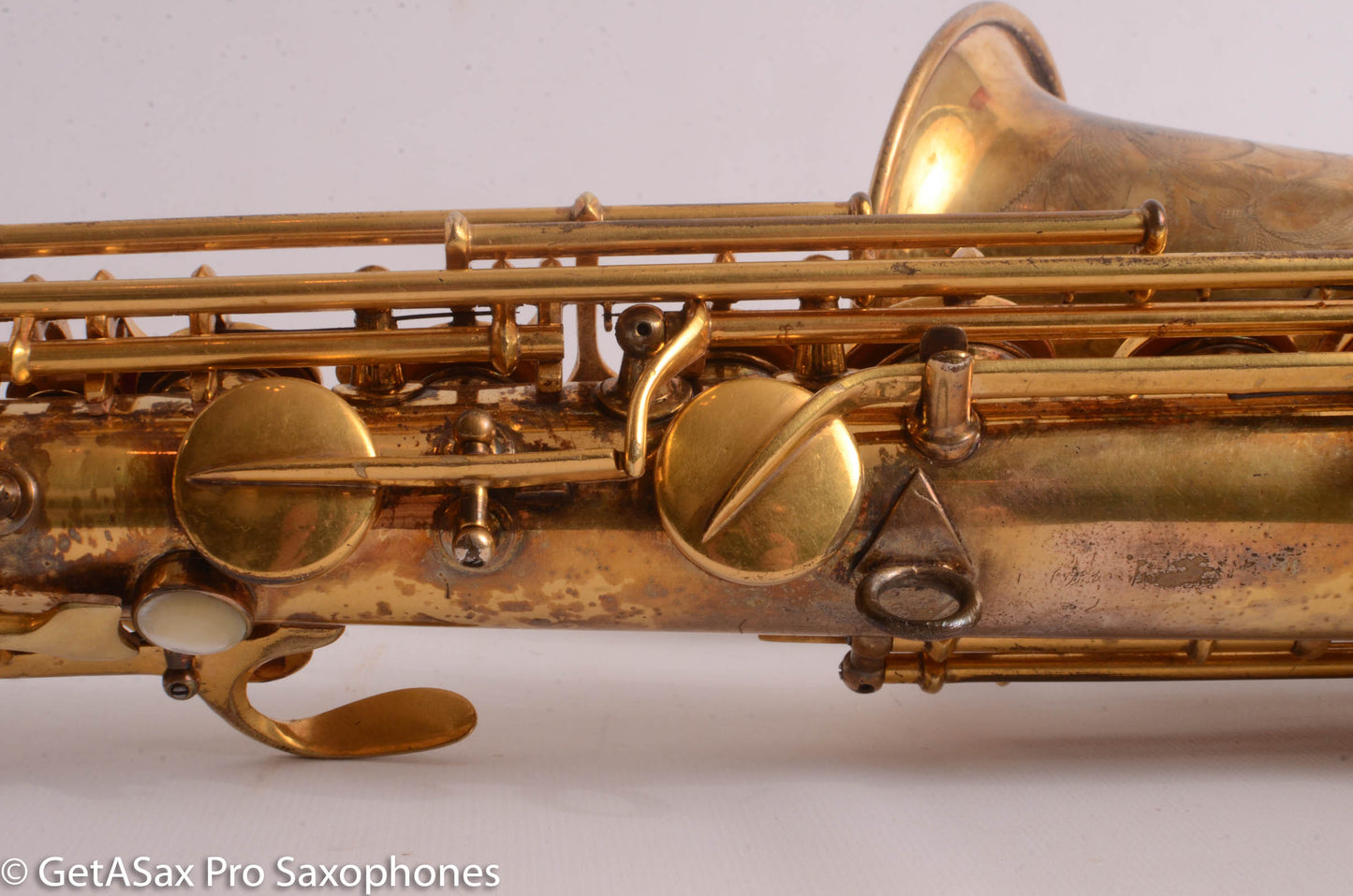 Conn New Wonder II Alto Burnished Gold with Portrait! Old Pads 203916