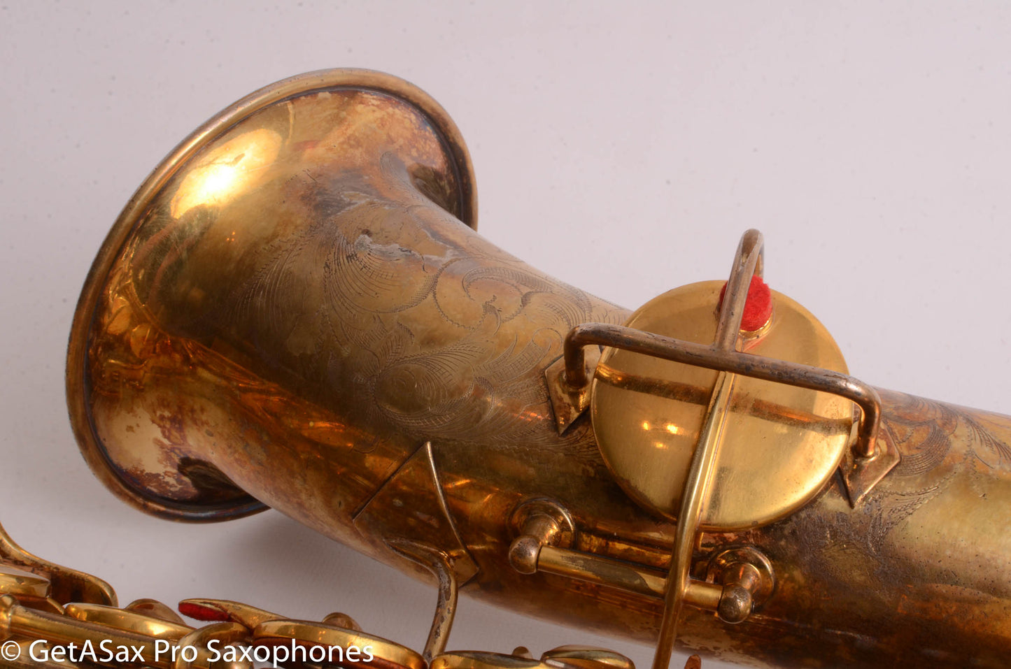Conn New Wonder II Alto Burnished Gold with Portrait! Old Pads 203916