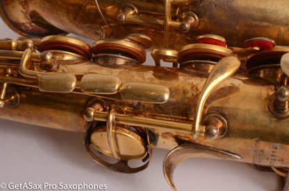 Conn New Wonder II Alto Burnished Gold with Portrait! Old Pads 203916