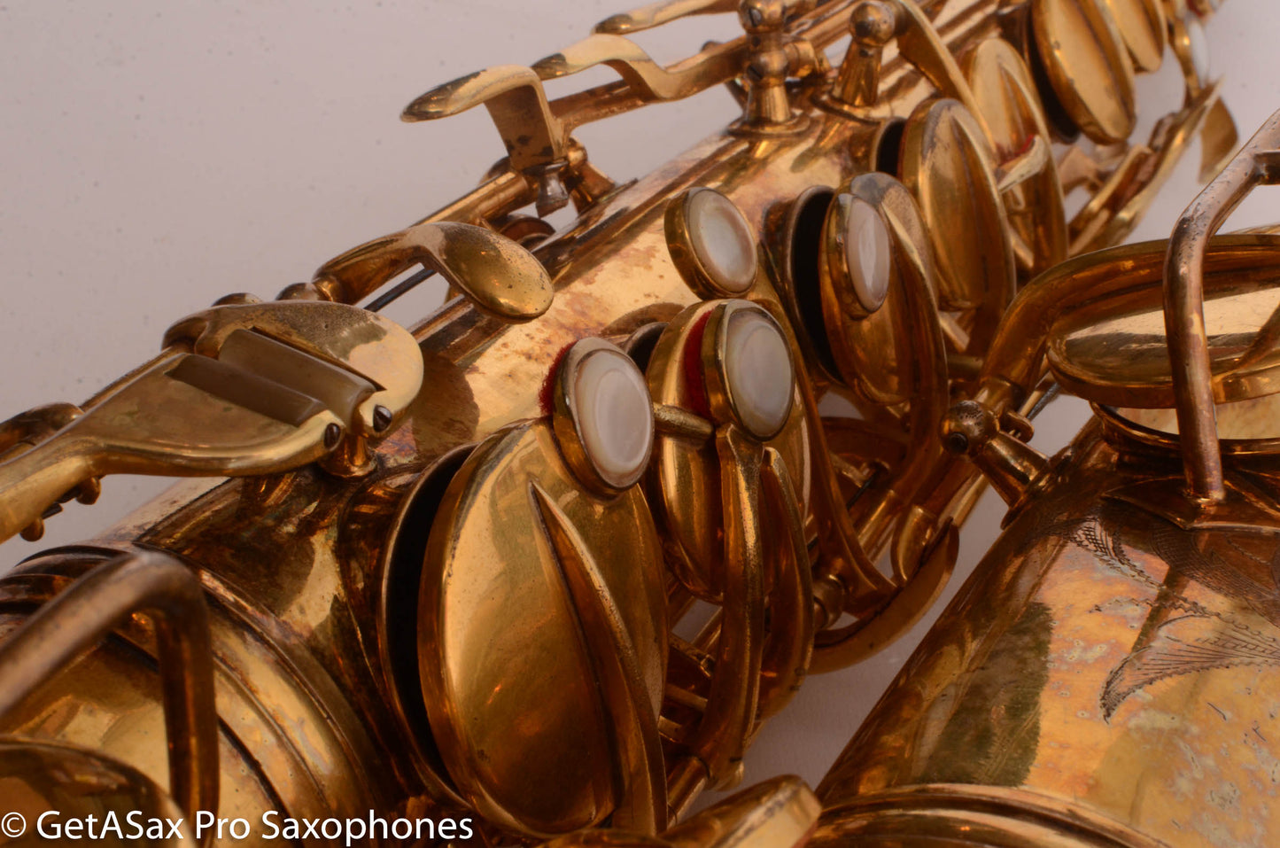 Conn New Wonder II Alto Burnished Gold with Portrait! Old Pads 203916