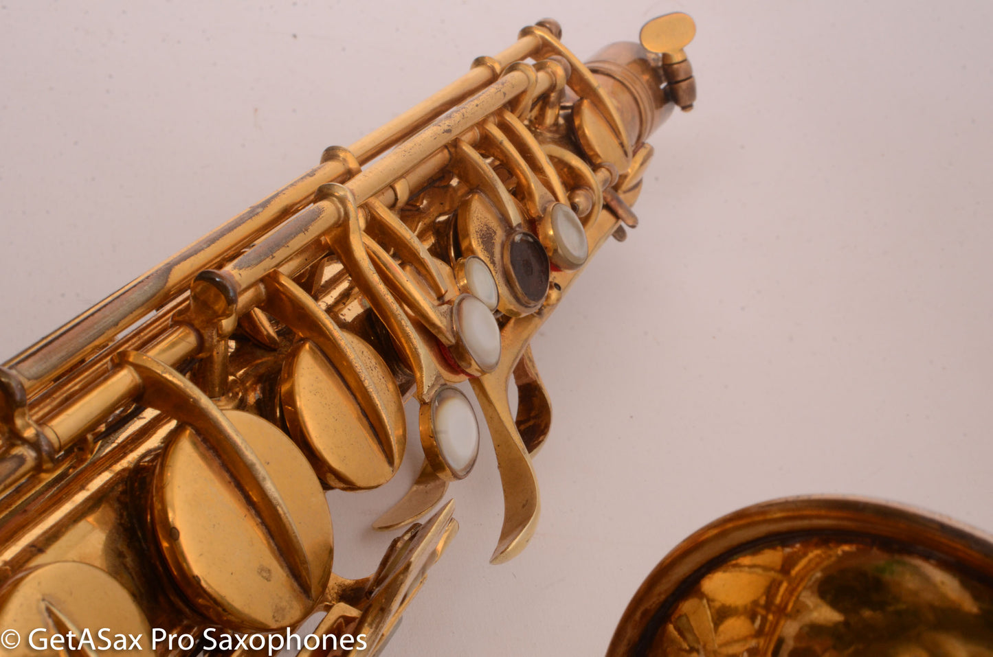 Conn New Wonder II Alto Burnished Gold with Portrait! Old Pads 203916