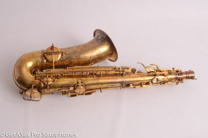 Conn New Wonder II Alto Burnished Gold with Portrait! Old Pads 203916