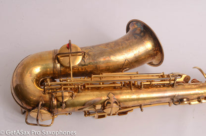 Conn New Wonder II Alto Burnished Gold with Portrait! Old Pads 203916
