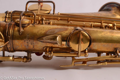 Conn New Wonder II Alto Burnished Gold with Portrait! Old Pads 203916