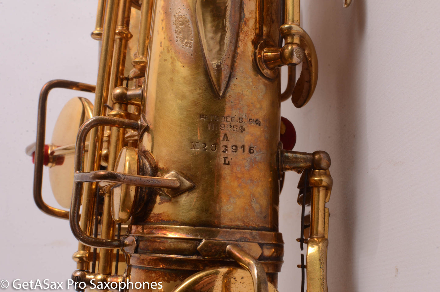 Conn New Wonder II Alto Burnished Gold with Portrait! Old Pads 203916