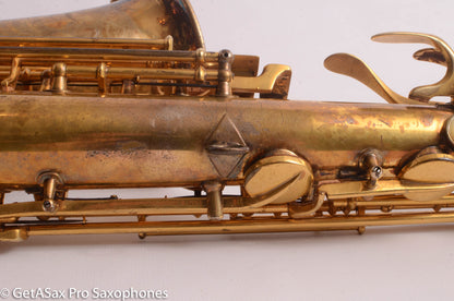 Conn New Wonder II Alto Burnished Gold with Portrait! Old Pads 203916