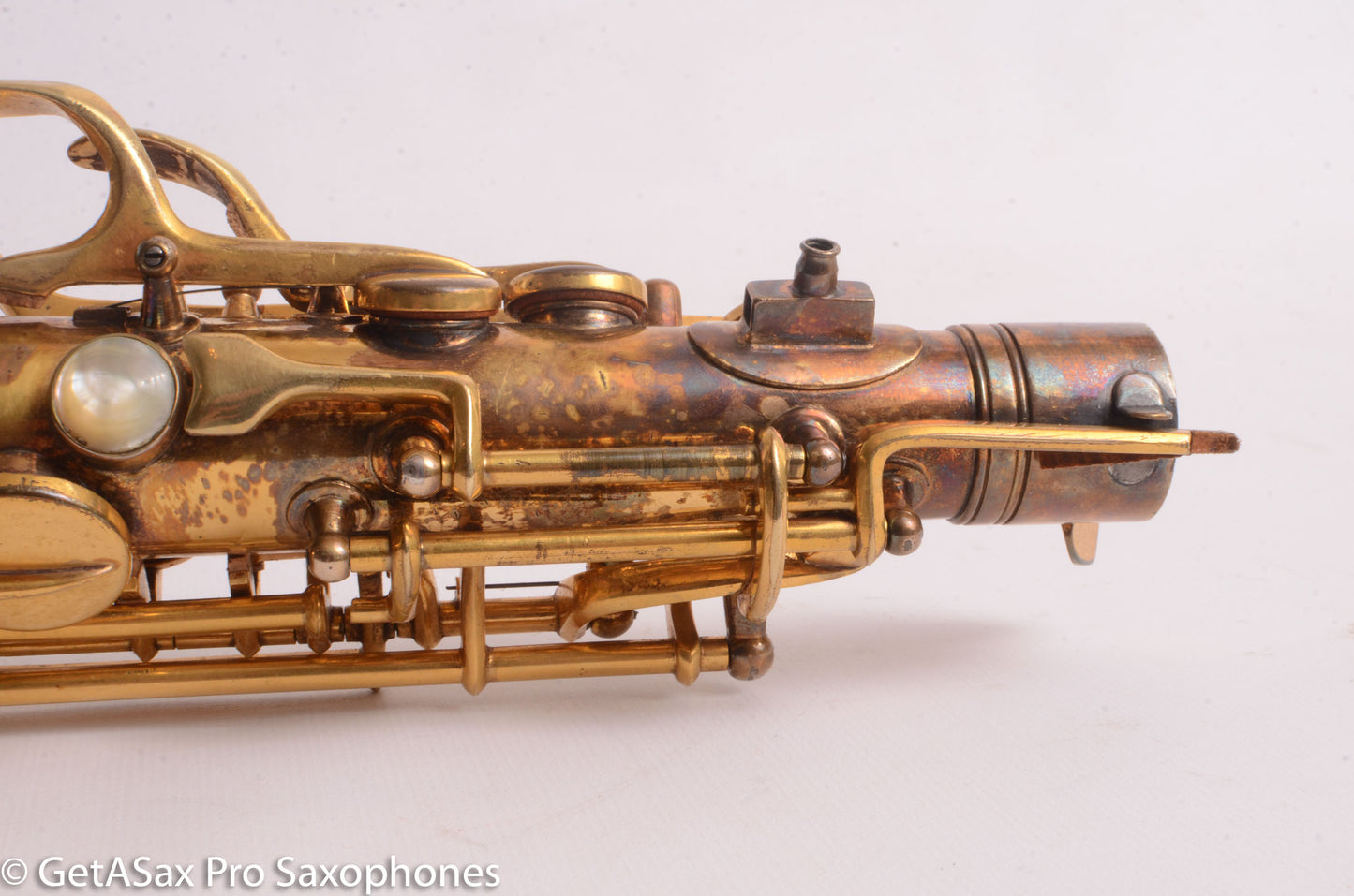 Conn New Wonder II Alto Burnished Gold with Portrait! Old Pads 203916