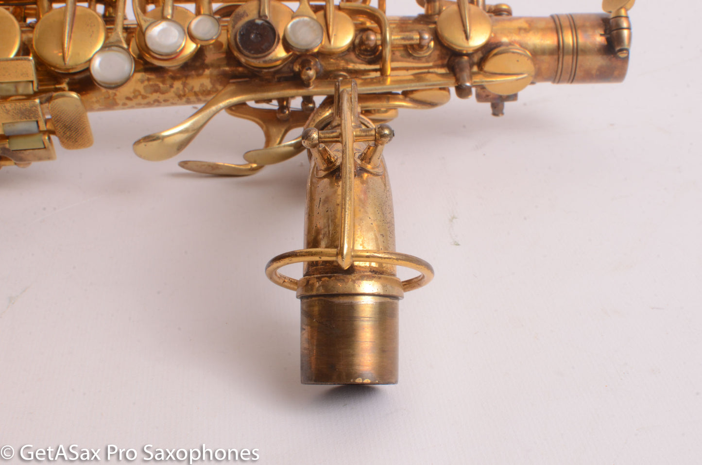 Conn New Wonder II Alto Burnished Gold with Portrait! Old Pads 203916