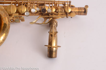 Conn New Wonder II Alto Burnished Gold with Portrait! Old Pads 203916