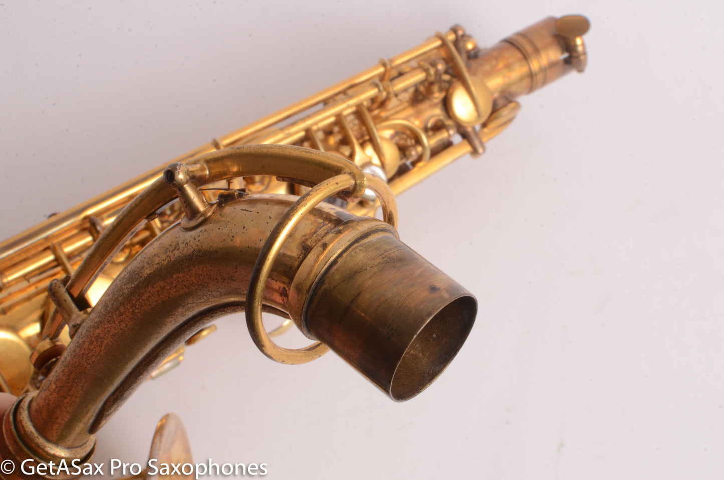 Conn New Wonder II Alto Burnished Gold with Portrait! Old Pads 203916