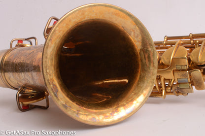Conn New Wonder II Alto Burnished Gold with Portrait! Old Pads 203916