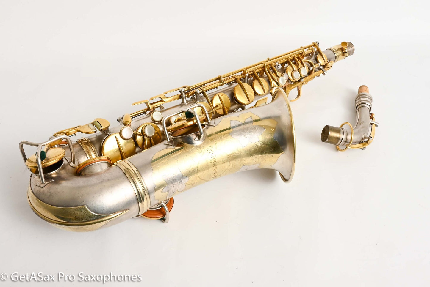 Conn New Wonder II Alto Rare Orig Gold and Silver Finish Good Pads! 192328