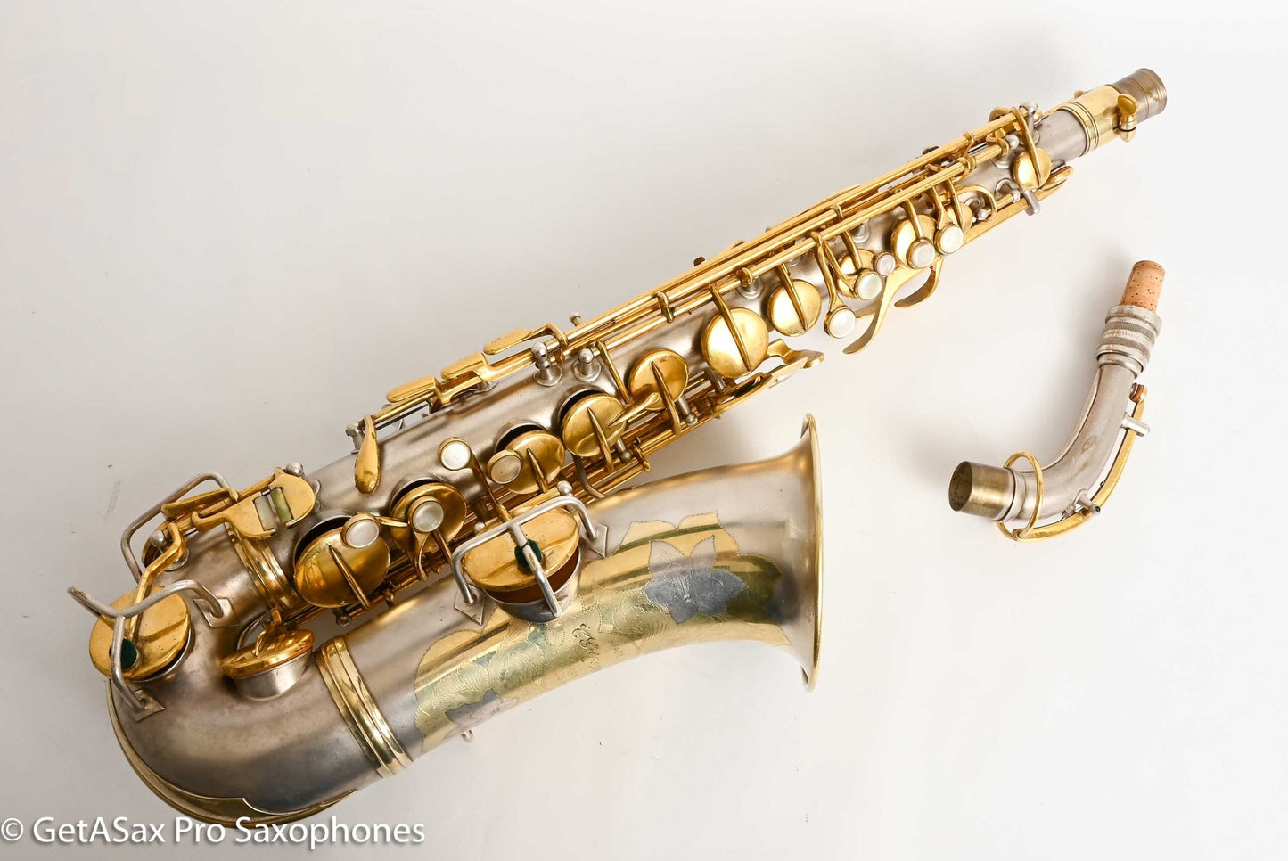 Conn New Wonder II Alto Rare Orig Gold and Silver Finish Good Pads! 192328