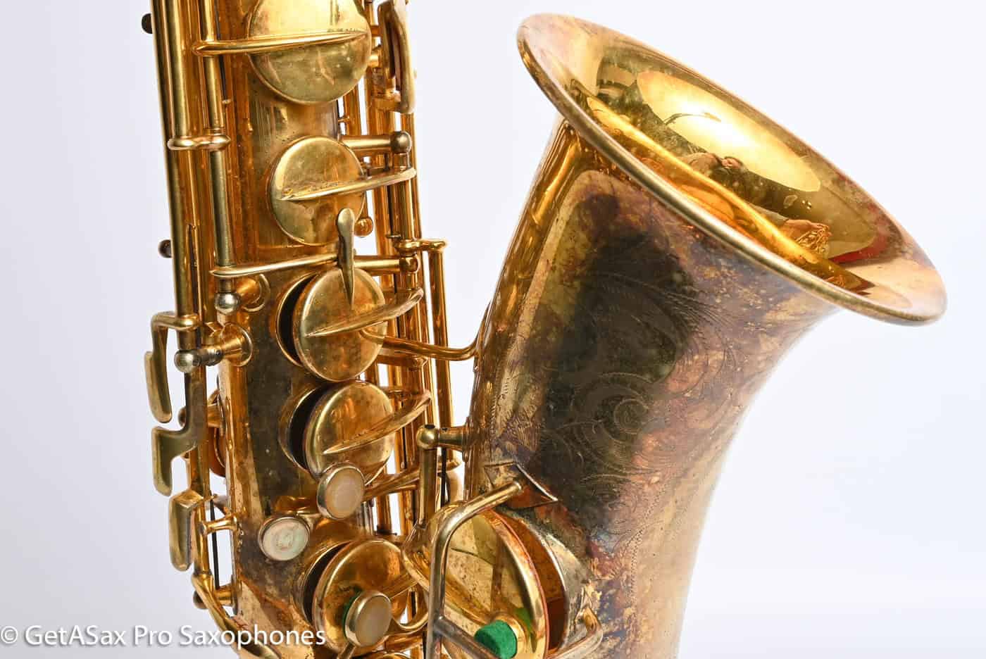 Conn New Wonder II Alto Gold Plated Portrait Replate Old Pads 184609