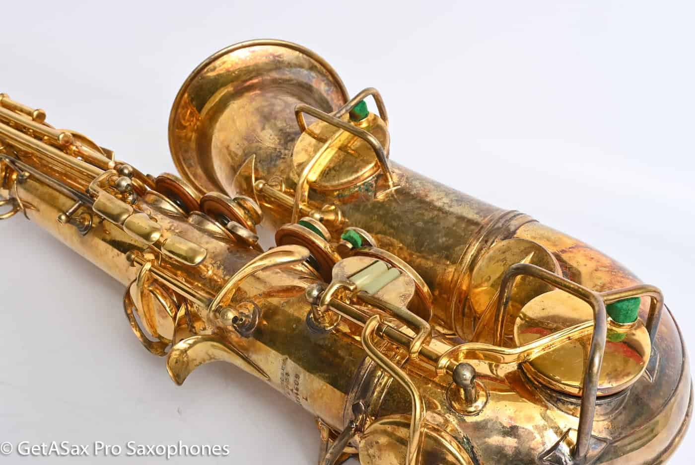 Conn New Wonder II Alto Gold Plated Portrait Replate Old Pads 184609