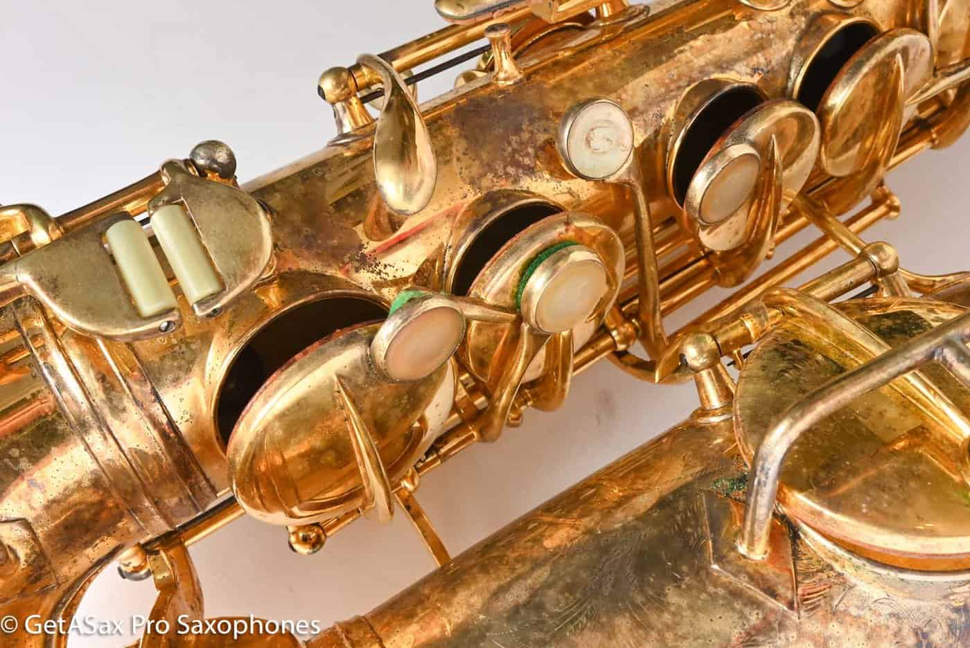 Conn New Wonder II Alto Gold Plated Portrait Replate Old Pads 184609