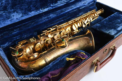 Conn New Wonder II Alto Gold Plated Portrait Replate Old Pads 184609