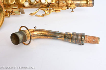 Conn New Wonder II Alto Gold Plated Portrait Replate Old Pads 184609