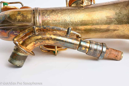 Conn New Wonder II Alto Gold Plated Portrait Replate Old Pads 184609