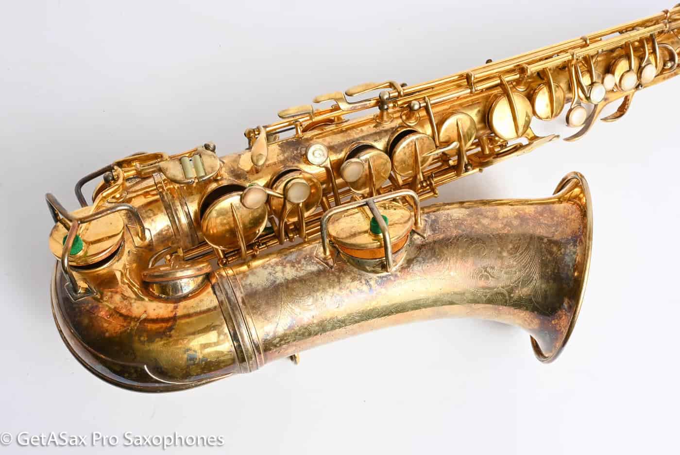 Conn New Wonder II Alto Gold Plated Portrait Replate Old Pads 184609