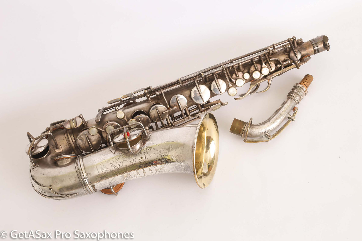 Conn New Wonder II ‘Chu Berry’ Alto Saxophone 184438 Original Silver Plate Needs Overhaul