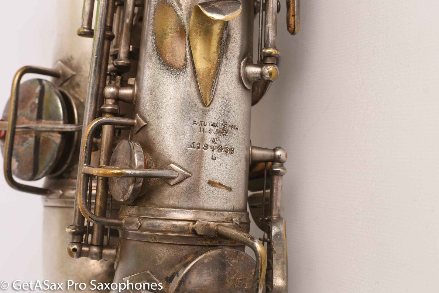 Conn New Wonder II ‘Chu Berry’ Alto Saxophone 184438 Original Silver Plate Needs Overhaul