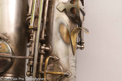 Conn New Wonder II ‘Chu Berry’ Alto Saxophone 184438 Original Silver Plate Needs Overhaul
