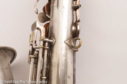 Conn New Wonder II ‘Chu Berry’ Alto Saxophone 184438 Original Silver Plate Needs Overhaul
