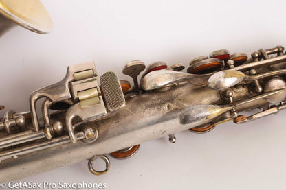 Conn New Wonder II ‘Chu Berry’ Alto Saxophone 184438 Original Silver Plate Needs Overhaul