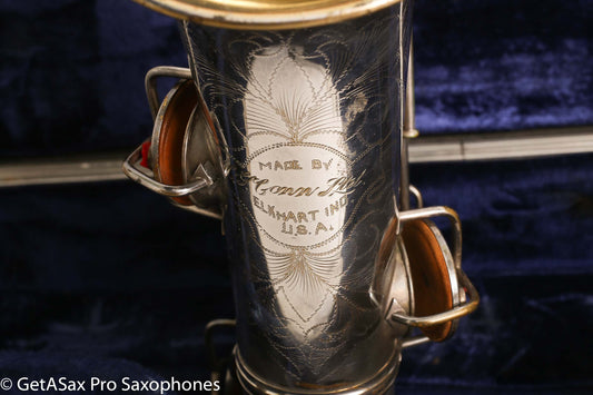 Conn New Wonder II ‘Chu Berry’ Alto Saxophone 184438 Original Silver Plate Needs Overhaul