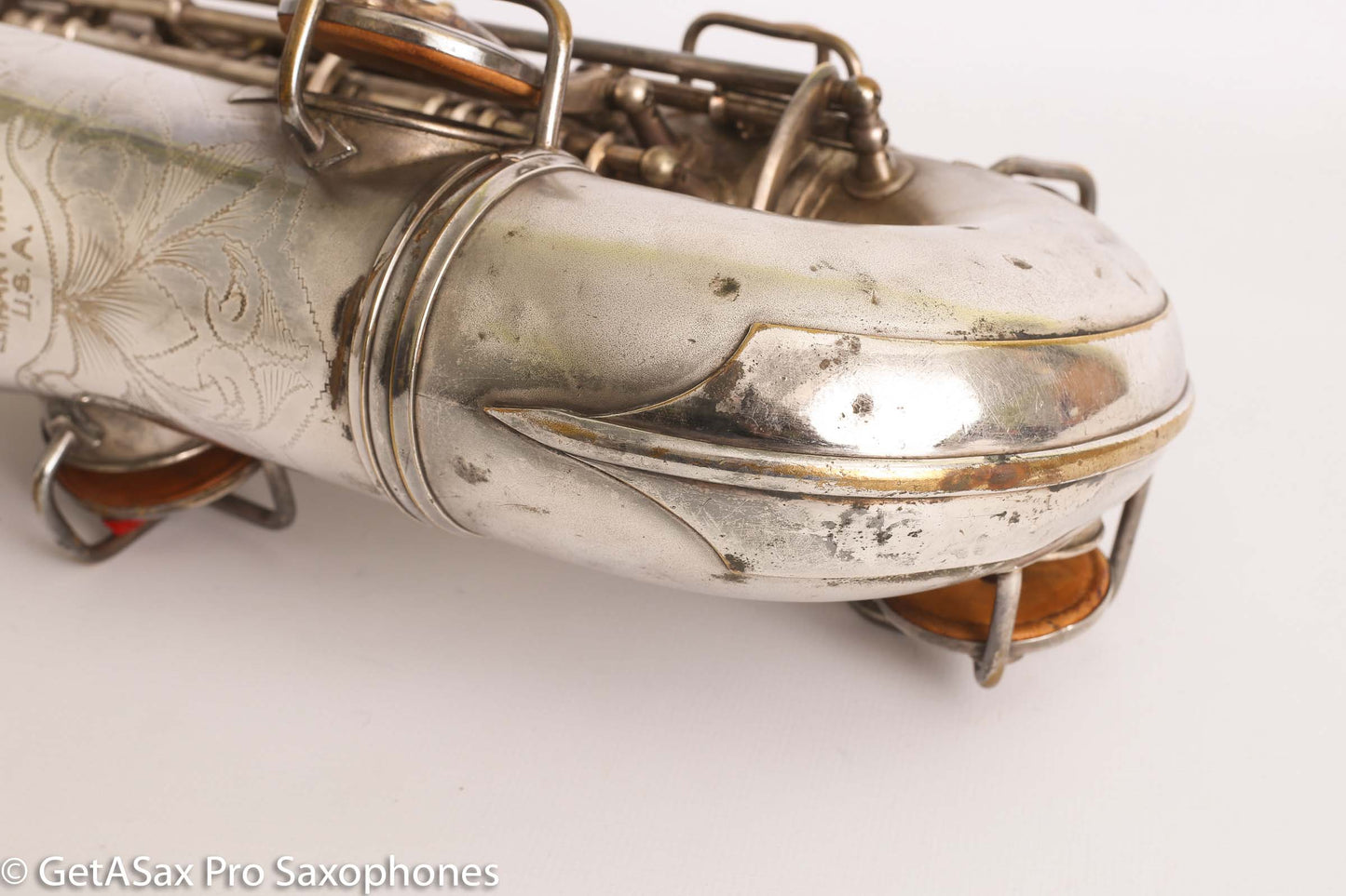 Conn New Wonder II ‘Chu Berry’ Alto Saxophone 184438 Original Silver Plate Needs Overhaul