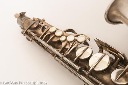 Conn New Wonder II ‘Chu Berry’ Alto Saxophone 184438 Original Silver Plate Needs Overhaul