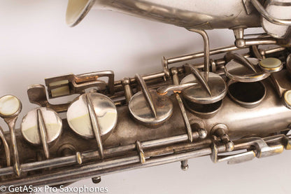 Conn New Wonder II ‘Chu Berry’ Alto Saxophone 184438 Original Silver Plate Needs Overhaul