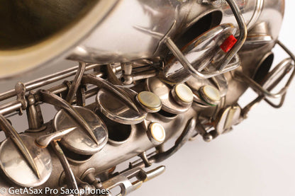 Conn New Wonder II ‘Chu Berry’ Alto Saxophone 184438 Original Silver Plate Needs Overhaul
