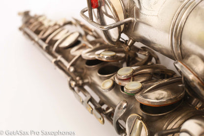 Conn New Wonder II ‘Chu Berry’ Alto Saxophone 184438 Original Silver Plate Needs Overhaul