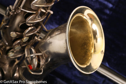 Conn New Wonder II ‘Chu Berry’ Alto Saxophone 184438 Original Silver Plate Needs Overhaul