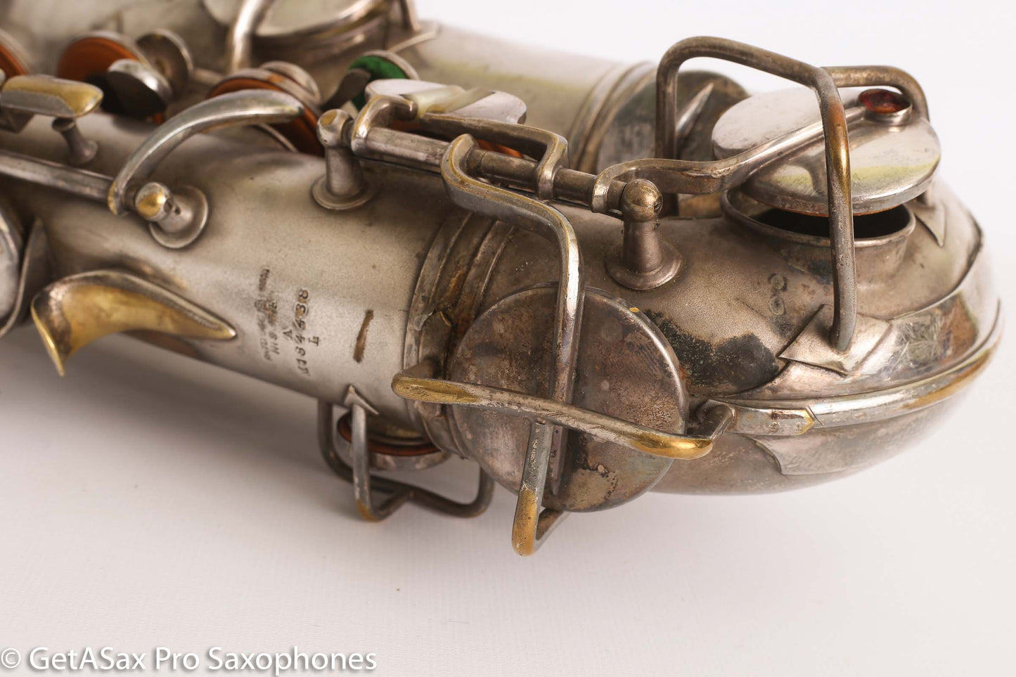 Conn New Wonder II ‘Chu Berry’ Alto Saxophone 184438 Original Silver Plate Needs Overhaul