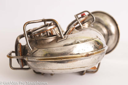 Conn New Wonder II ‘Chu Berry’ Alto Saxophone 184438 Original Silver Plate Needs Overhaul