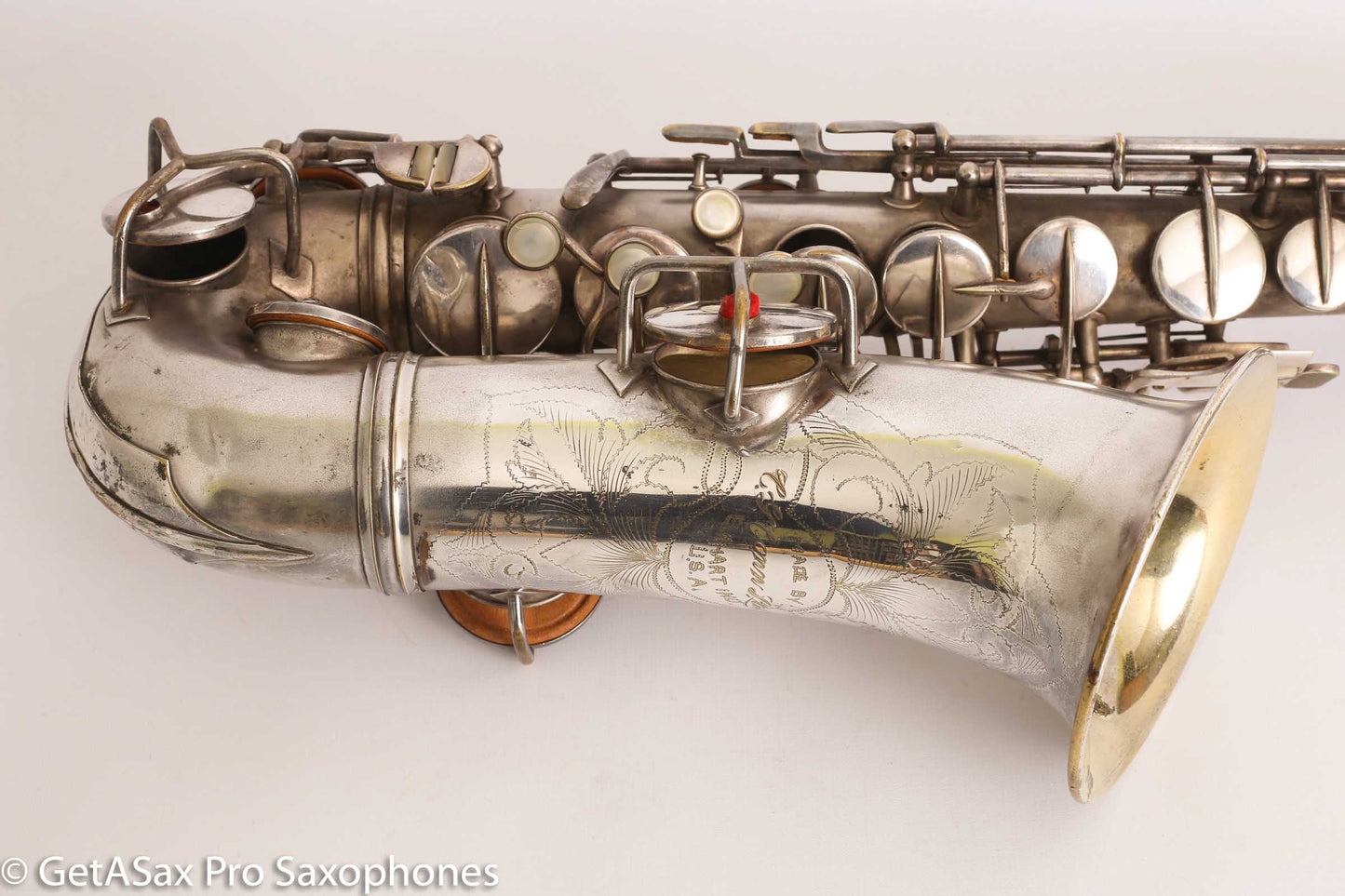 Conn New Wonder II ‘Chu Berry’ Alto Saxophone 184438 Original Silver Plate Needs Overhaul