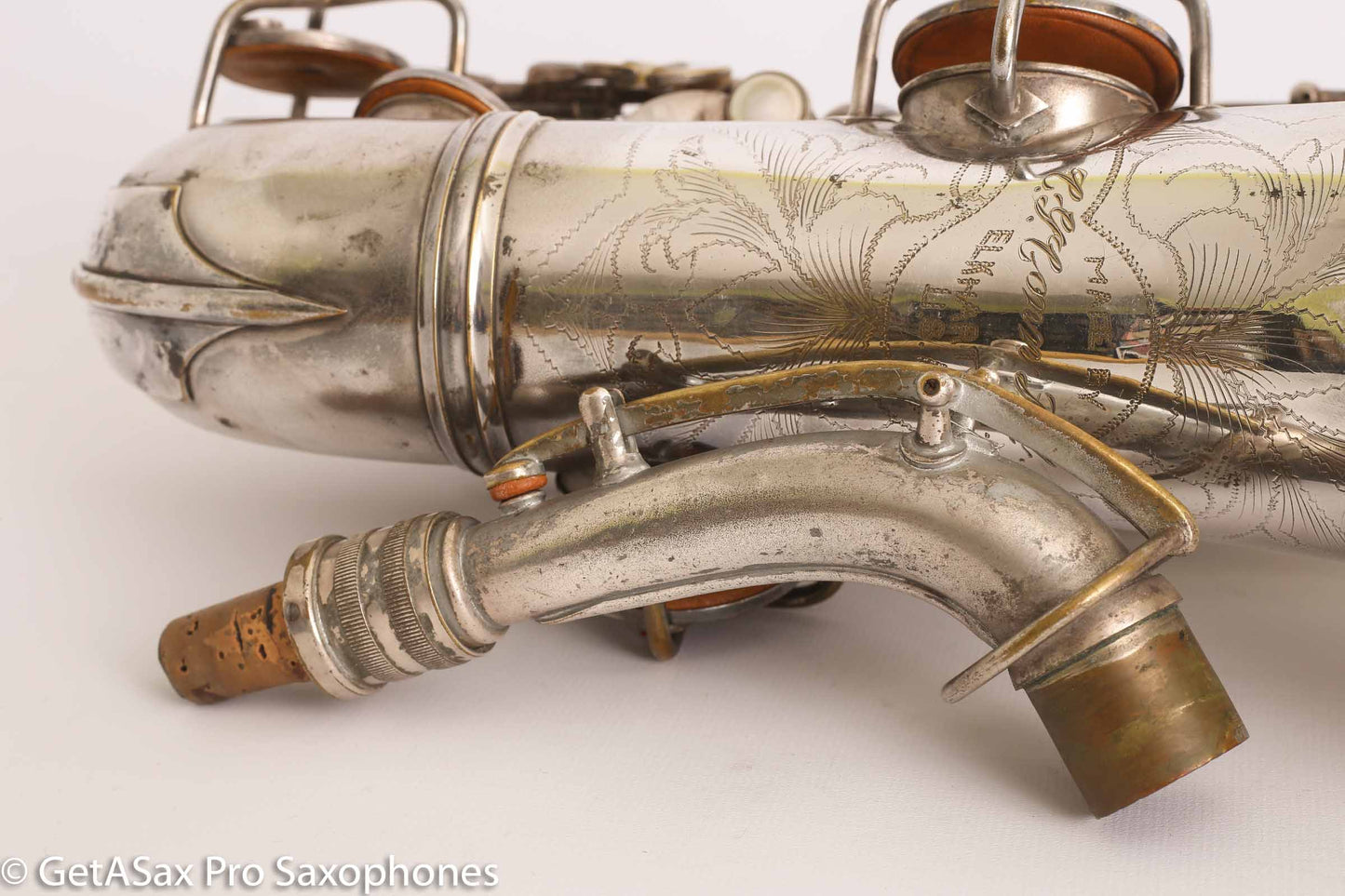 Conn New Wonder II ‘Chu Berry’ Alto Saxophone 184438 Original Silver Plate Needs Overhaul