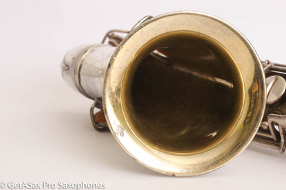Conn New Wonder II ‘Chu Berry’ Alto Saxophone 184438 Original Silver Plate Needs Overhaul