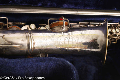 Conn New Wonder II ‘Chu Berry’ Alto Saxophone 184438 Original Silver Plate Needs Overhaul